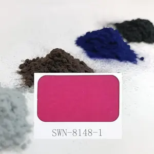 Made to order 100% Nylon SWN 0.6 mm 1.5D Electrostatic flock powder for textile SWN-8148-1 Pink color