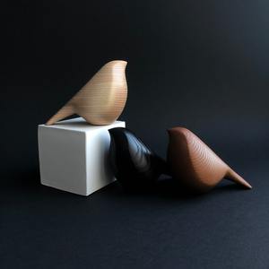 Décor à la maison statues en bois forme d'oiseau statue figurines sculptures d'intérieur en bois modernes conception personnalisée accepter - Product Image 6