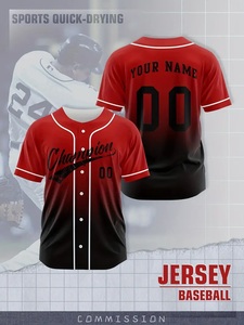 Meilleur Prix de Qualité pour Hommes Maillot de Baseball Vente en Gros Adulte Impression Maillot de Baseball Ensemble de Garçons de Mode en Cuir Noir Maillots de Baseball - Product Image 6