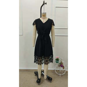 Vestido Mini Aerobin de Manga Corta con Cuello en V y Detalle de Encaje para Mujer de Jane's, Elegante y Casual para Usar de Día y de Noche - Product Image 5