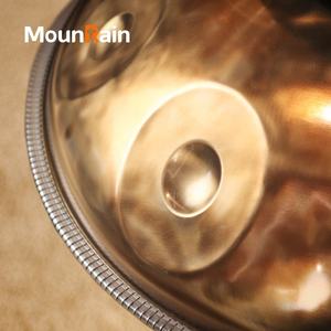 Mountain Rain 22-Zoll Handpan Trommel Musikalische Tonleiter Stahlzungentrommel mit kostenloser Tasche und Schlägeln Kristall-Handwerksprodukt - Product Image 5