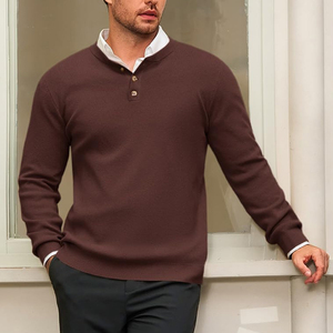 Nouveau modèle de chandails tricotés pour hommes pulls à la mode pour l'hiver vêtements décontractés chauds chandails légers pour hommes - Product Image 5