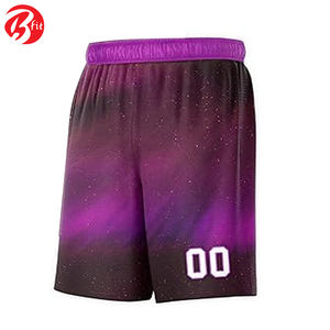 Colorful Wholesale <b>Men</b> Basketball Uniform Set Sublimation Printing Best Design Bsci Summer Basketball <b>Shorts</b> - Product Image 5