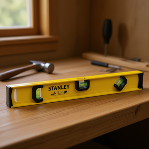 Nivel de burbuja de aluminio de perfil 'I' de calidad premium Stanley para proyectos de mejora del hogar - Product Image 3