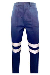 Men's Protective <b>Work</b> <b>Pants</b> Wholesale Safety Workwear with Multi-Pocket Reflective Construction <b>Cargo</b> Stretch Trousers - Product Image 2