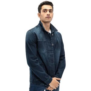 Veste d'hiver en denim décontractée pour hommes, design classique, vestes en denim de luxe, chaudes, élégantes et lavées. - Product Image 2