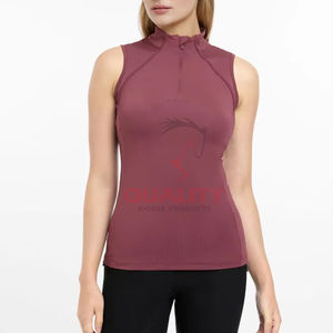 Capa base de equitación para mujer de primera calidad, venta al por mayor, diseño moderno, tejido elástico transpirable, capa de entrenamiento cómoda ecuestre - Product Image 1