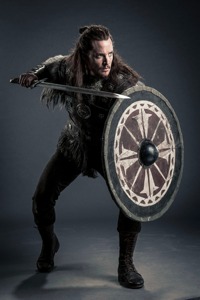 โล่ไวกิ้งของเล่นโล่ทรงกลมยุคกลางโล่มีดไวกิ้งแบบปรับแต่งได้ - Product Image 3