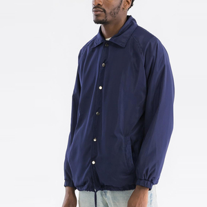 เสื้อโค้ทแขนยาวสำหรับผู้ชายกันลมกันลมเสื้อโค้ทแฟชั่นสไตล์ใหม่ล่าสุดออกแบบโลโก้ได้ตามต้องการ - Product Image 4