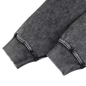 เสื้อมีฮู้ดผู้ชายฟอกสีลายยูนิเซ็กส์เสื้อมีฮู้ดผู้ชายโลโก้ตามสั่ง - Product Image 3