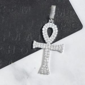 Collar de joyería Hip Hop para niños, colgante de moissanita VVS de plata de ley helada de lujo personalizado - Product Image 2