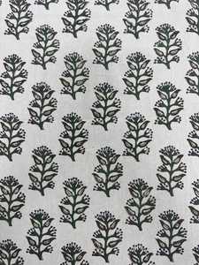 Mantel de algodón Floral de lujo Evergreen Grace, elegante estampado de bloque indio hecho a mano, Color personalizado para comedor, boda, cocina - Product Image 3