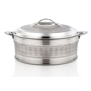 Servidor de alimentos, olla caliente con tapa dorada, comida redonda antigua, exhibición de postres, calentador de alimentos para accesorios de restaurante de Hotel - Product Image 4