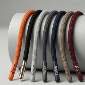 Custom Logo Hoodie Drawcord Supplier OEM Manufacturer High Strength Braided Twisted Apparel Cord - Product Image 4