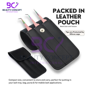 Light Pink Color Use in Salon for Personal Care Use Stainless Steel Grafted Eyelash Extension Tweezers - Product Image 5