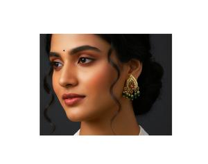 Conjunto de Collar y Aretes con Acabado Dorado de Primera Calidad con Aspecto de Perlas para Bodas, Colección para Mujer - Product Image 3