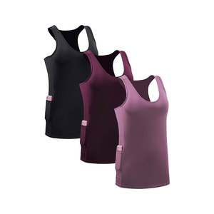 Cómoda camiseta sin mangas para mujer, transpirable, servicio OEM, camiseta sin mangas para mujer con logotipo personalizado - Product Image 6