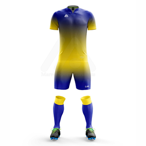 Conjunto completo personalizado de equipaciones de fútbol, incluye Jersey y pantalones cortos, proveedor de UNIFORMES DE EQUIPO OEM de Pakistán - Product Image 4