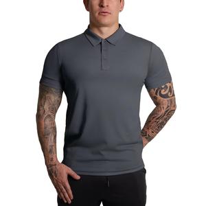 Polo de golf à manches courtes pour hommes, t-shirt de sport respirant à séchage rapide et évacuation de l'humidité pour les sports de plein air et l'entraînement - Product Image 4