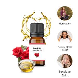Huile Essentielle de Rose Otto et d'Arbre à Thé de Bulgarie 100% Pure, Distillée à la Vapeur, Qualité Supérieure, pour Éclaircissement de la Peau, Hydratation, Anti-Rides et Soins Capillaires - Product Image 3