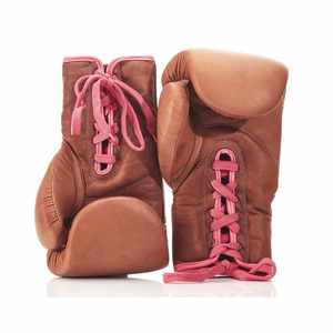 Gants de boxe professionnels en cuir 100% avec logo personnalisé VINTAGE - Product Image 5