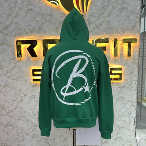 เสื้อฮู้ดซิป Blossom ผ้าฝ้ายเฟรนช์เทอร์รี่ ยูนิเซ็กส์ สวมใส่สบายๆ สำหรับฤดูใบไม้ร่วง พิมพ์ลายโลโก้ด้านหน้า ทรงปกติ - Product Image 6