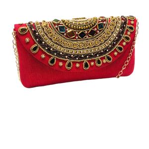 Embrayages de soirée ethniques faits à la main exclusifs de créateur pour les dames élégant motif de pierre mariage mariée pochettes Style de mode - Product Image 5