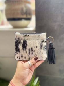 Monedero de cuero de piel de vaca de alta calidad, elegante bolso de mano, billetera delgada, monedero de cuero mecanizado a mano, estilo occidental, monedero Unisex - Product Image 3