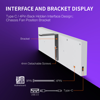 MiraBox D92 9.2 Inch PC Case Display Screen for System Monitoring Custom Images and Video Display