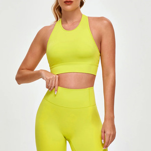 Soutien-gorge de sport pour femmes très vendu, soutien élevé, dos croisé, vêtements de sport actifs, respirant, service OEM, prix de gros, soutien-gorge de sport pour femmes - Product Image 6