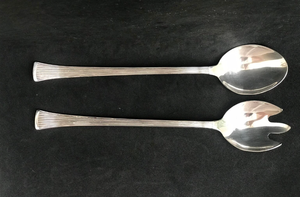 Precio directo de fábrica de excelente calidad de metal de acero inoxidable Servidor de ensalada cuchara juego de cubiertos disponibles para venta al por mayor - Product Image 4