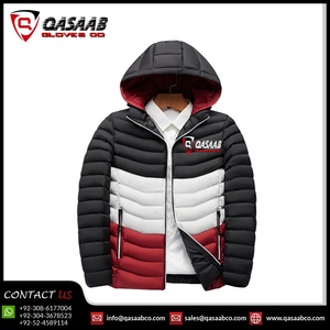 Nouveauté Patchwork mode coton réchauffé bulle à capuche hommes imperméable respirant 100% laine col hiver doudounes - Product Image 2