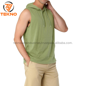 เสื้อแขนกุดมีฮู้ดสำหรับออกกำลังกายในยิมเสื้อกล้ามสไตล์กล้ามเนื้อเพาะกายพิมพ์ลายปักโลโก้3D - Product Image 3