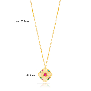 Collier à breloques minimaliste en pierre de Zircon, bijou en argent Sterling 925 fabriqué à la main - Product Image 5