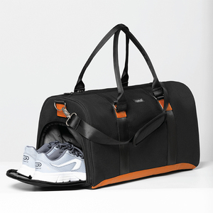 NATOLI AMBERD T6 Travel Bag <b>Large</b> Capacity Dark Polyester Fashion Zippered Closure Unisex for Men and <b>Women</b> - Product Image 3