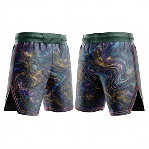 Shorts de compression de boxe pour hommes Modern Movements, imprimés par transfert thermique, anti-humidité, coupe athlétique - Product Image 2