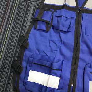 Chalecos Personalizados Ajustables de Tela de Algodón para Hombre, Rellenos de Poliéster para Comodidad en Todas las Estaciones, Chaleco de Seguridad Reflectante de PVC de Alta Visibilidad - Product Image 4