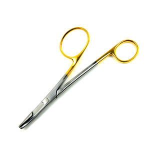 Porte-aiguilles Gillies avec ciseaux à suture, porte-aiguilles Gillies en acier métallique droit, pinces pour usage médical hospitalier - Product Image 4