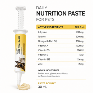 <span class=keywords><strong>Pasta</strong></span> Multivitaminica <span class=keywords><strong>per</strong></span> Animali Domestici a Marchio Privato, Integratore Quotidiano <span class=keywords><strong>per</strong></span> Cani e <span class=keywords><strong>Gatti</strong></span>, Gel di Olio di Pesce Omega-3, Stimolatore Immunitario, Taurina, Vitamina B12, 30ml - Product Image 6