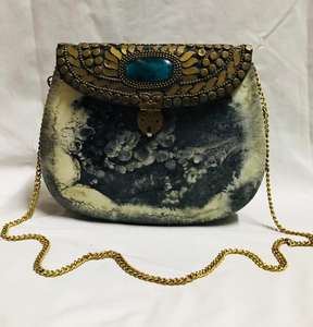 Craftstages International Designer Artisanal Chaînes De Mosaïque En Métal Embrayage Dames Boîte Multicolore Sacs De Soirée À Rabat À Motifs - Product Image 3