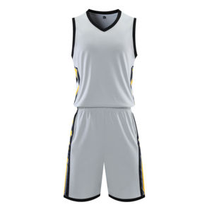 Uniforme de basket-ball pour hommes fabriqué avec un tissu respirant à séchage rapide conçu pour offrir confort et mobilité flexible à chaque match - Product Image 4