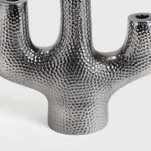 Support de bougie de table à 3 bras en nickel noir, personnalisable pour Noël, pour la décoration intérieure – Vente en gros - Product Image 3