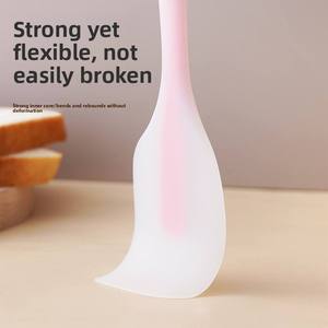 High-Temperature-Resistant Scald-Proof Household One-Piece <b>Silicone</b> Soft Spatula Food-Grade Baking Cream Scraper Cake <b>Tool</b> - Product Image 4