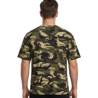 T-shirt à manches courtes pour homme, col rond, camouflage, coupe décontractée, streetwear décontracté, vêtements d'été pour l'extérieur, design personnalisé OEM