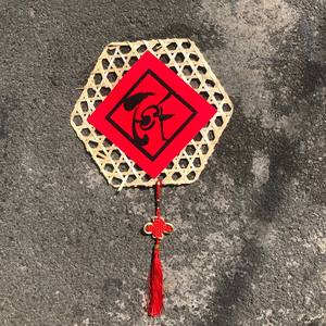 Meilleure vente de décoration murale de nombreuses formes grille tissée en bambou tenture murale en bambou sangle de bambou - Product Image 2