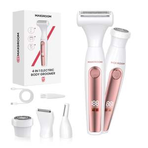 Rasoir électrique multifonctionnel 4 en 1 pour femmes, rechargeable par USB, tondeuse bikini, rasoir IPX7 pour le visage, le corps, les aisselles, épilation - Product Image 4