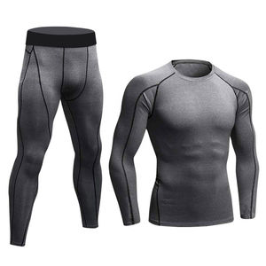 Ensemble Rash Guard MMA BJJ en Polyester et Spandex pour Hommes, Vêtements de Sport pour la Musculation et la Compétition - Product Image 2