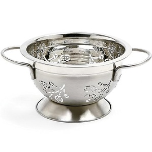 Hot Selling Product Metal Colander in <b>Mat</b> Finished <b>Kitchen</b> Ware Product <b>Sink</b> Strainer Drainer Basket Rice & Fruit Unique Bowl - Product Image 5