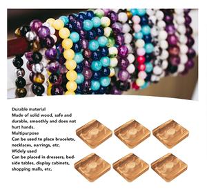 Cuentas de madera natural ovaladas color crema 9x6mm Cuentas de madera de colores personalizadas en forma y tamaño Entrega rápida desde la India - Product Image 5