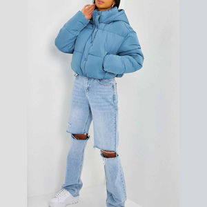 เสื้อแจ็คเก็ตผู้หญิงแบบสั้นสำหรับฤดูหนาวปี 2024 ราคาถูกสุดๆ โปรโมชั่นพิเศษ  รับผลิตตามแบบ สไตล์แขนยาว  แบบครอป  เสื้อแจ็คเก็ตพัฟเฟอร์ผู้หญิง  OEM - Product Image 5